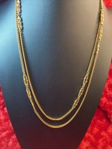 Vintage Monet Light Gold Tone Chain With Pretzel Design Necklace 27 1/2”... - £9.02 GBP