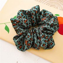 Fashion Ponytail Holder Girls Women Cheetah Print Leopard Scrunchies Large Satin - £7.83 GBP