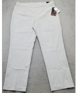 Briggs Ankle Pants Womens Petite XL Gray Comfort Waistband Flat Front Pu... - $24.36