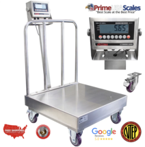 OP-915SSBW NTEP Stainless Steel Washdown Bench Scale with Wheels and Bac... - $1,895.00+