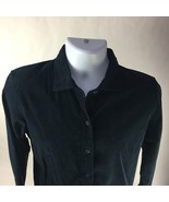 F By Faconnable Mens Button Front Shirt Blue Standard Cuff Long Sleeve C... - $15.99