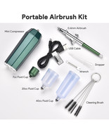 Cordless Airbrush Spray Gun Kit With Compressor Rechargeable Handheld Ar... - $94.99