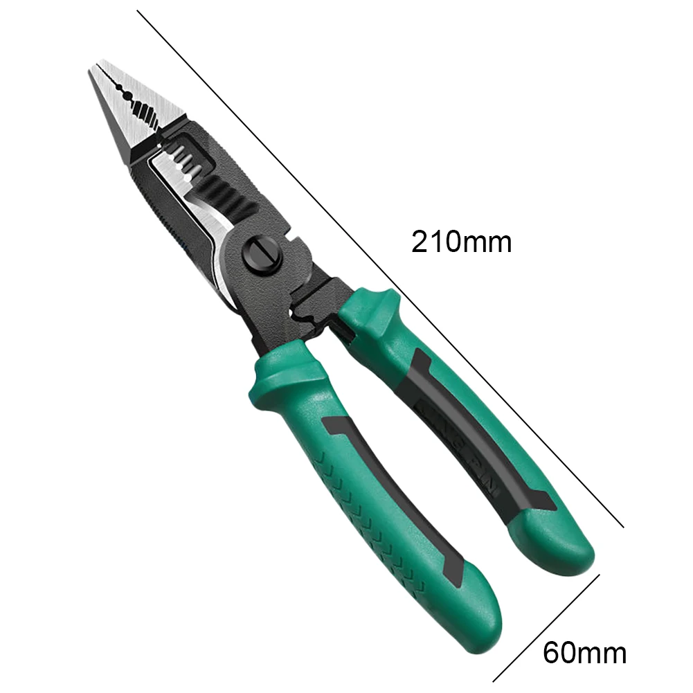9 in 1 Electric Plier Long Nose Electrician Wire Stripping Cutter Insula... - $5,199.43 MXN