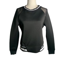 CC California Neoprene Scuba Pullover M Black Long Sleeve Sweatshirt Crewneck - £33.63 GBP