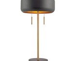 22&quot; 2-Light Table Lamp, Metallic Dark Gray, Table Lamp For Living Room, ... - £114.66 GBP