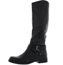 Style Co Womens 6.5 M WC Black Faux Leather Knee High Motorcycle Boots N... - $29.39