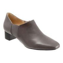 Trotters Women&#39;s Trotters Lillian Bootie Gray Leather Shoe Size 8W - $35.89