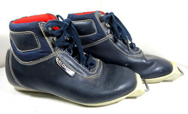 Vintage SALOMON SR45 Cross Country SNS XC Ski Boots Blue Red Size 37 EU ... - $19.75