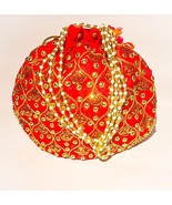 Rajasthani Potli Bag | Stylish Bag Women | Ethnic Handbag Embroidery red - €25,60 EUR