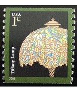 2008 1c Tiffany Lamp, Coil WA Scott 3758a Mint F/VF NH - $0.99