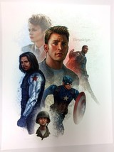 Jason Palmer Signed Captain America Art Print ~ Chris Evans Bucky Falcon Carter - £51.82 GBP