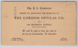 Gordon Optical Co Madison Ave Toldeo Ohio Postcard W30 - £3.88 GBP