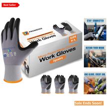 Microfoam Nitrile Gloves - Cut &amp; Abrasion Resistant, Large Size, 3 Pairs - $21.73