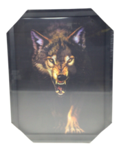 Wolf 3D Dimension Lenticular Picture With Plastic Frame Great Wall Decor... - £18.98 GBP