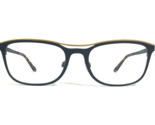 Binoche Eyeglasses Frames 148 c.04 Navy Blue Yellow Square Full Rim 55-1... - $93.52