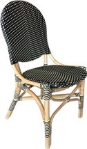 Bistro Chair Side Padmas Plantation French Beige Black Set 2 Pe Plastic - £1,286.16 GBP