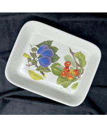 Portmeirion Baking Dish Pomona Porcelain Rectangle Fruit Design Oven To ... - £28.18 GBP