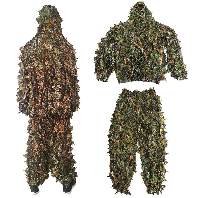Sporting Men Women Kids Outdoor Ghillie Suit Camouflage Clothes Jungle Suit CS T - £42.00 GBP