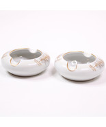 SET Of TWO ARITA Fukagawa Ashtray Personal Size Ashtray Hand Painted Jap... - $9.74
