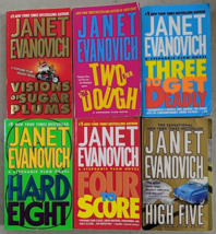 Janet Evanovich Visions Of Sugar Plums Two For The Dough Three To Get Deadly  X6 - £13.22 GBP