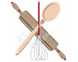 Baking Tools Rolling Pin - machine embroidery design - $3.49