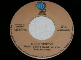 Brook Benton Makin Love Is Good For Better Times 45 Rpm Record Olde World Label - £12.63 GBP