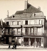 Langres France Grand Hotel De La Poste Downtown 1910s Postcard WW1 PCBG12A - £15.43 GBP