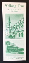 Vintage Walking Tour of New Orleans Louisiana brochure &amp; map Cafe Du Monde - $8.00