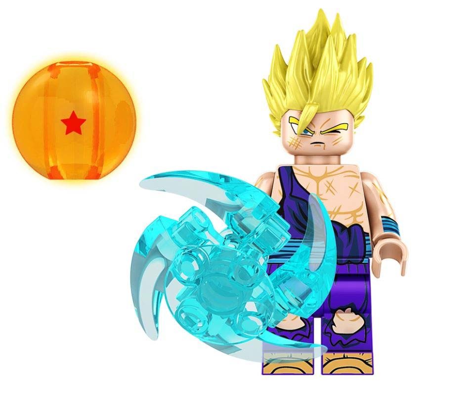 Building Son Gohan Dragon Ball Super Z Blue Weapon Minifigure Custom - $7.25