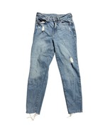 Old Navy O.G. Straight Distressed Jeans Size 0 Light Blue Denim Casual P... - $19.29 CAD