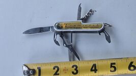 Vtg Team Work La Crosse Lumber Co Engraved Advertising Multi-Tool Pocket... - $24.75