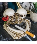 Love Never Dies Skeleton Ashtray Resin Figurine 4.5&quot;L Day Of The Dead Fi... - $20.50 CAD