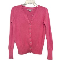 Old Navy Womens Cardigan Sweater Pink XS Knit Long Sleeve Rhinestone Button - $15.72