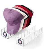 Donkiyana Acrylic Baseball Cap Hat Stand Organizer 14 Caps 2 Pcs Clear - €11,98 EUR