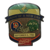Denver Broncos New York Jets 1993 Coca-Cola Dawn of a New Era #11 Lapel Hat Pin - £7.15 GBP