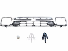 Fit For Toyota Pickup Hilux 2WD 1992-95 Fully Chrome Grille With Clips - £69.89 GBP