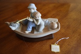 Paul Sebastian Mexico Fine Porcelain &quot;Father&#39;s Day&quot; Grandpa Son Dog Fish... - $12.00