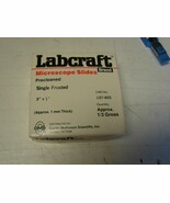 Labcraft Microscope Slides Single Frosted 3&quot; x 1&quot; 197-855 partial box - $6.44