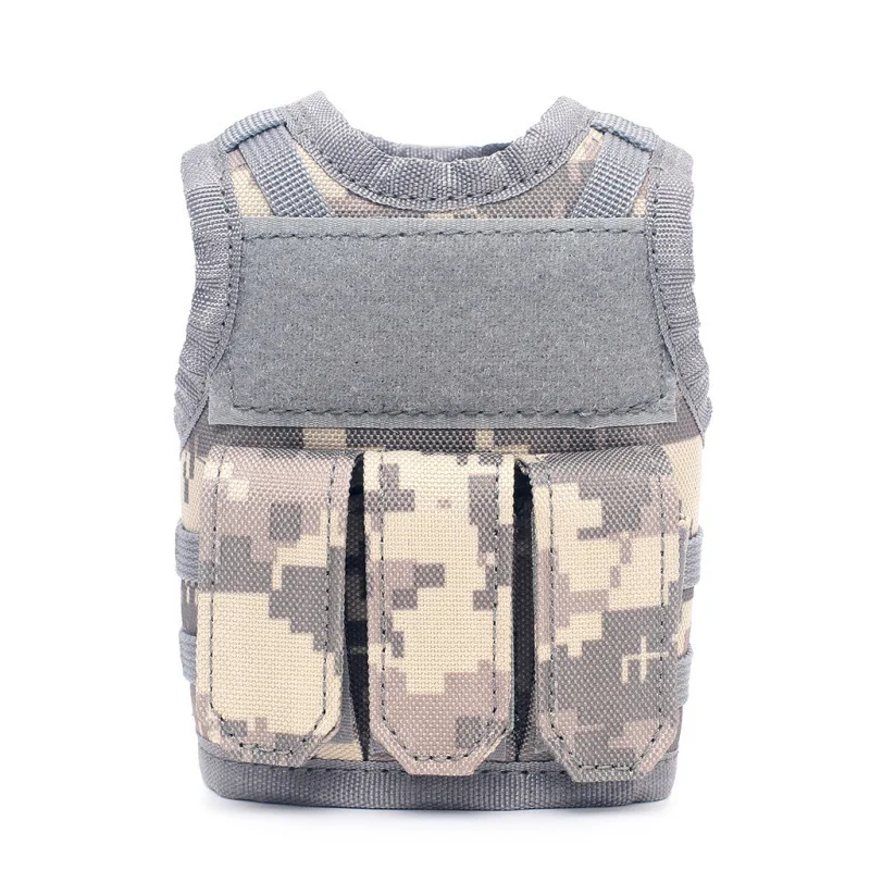 Ilitary mini miniature molle vest outdoor upgraded bottle drink set adjustable shoulder thumb200