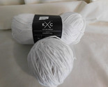 K &amp; C Knit and Crochet Essential White lot of 2 Dye Lot 300340 - $9.99