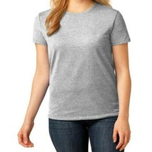 2PKS) Port&amp;Company Ladies Women Solid Short Sleeve Crew Neck T Shirt [H.grey] - £7.97 GBP