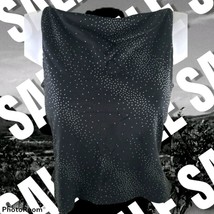 Womens Top New York &amp; Co Intimates Black Sequins Nylon Metal Sleeveless ... - £10.32 GBP