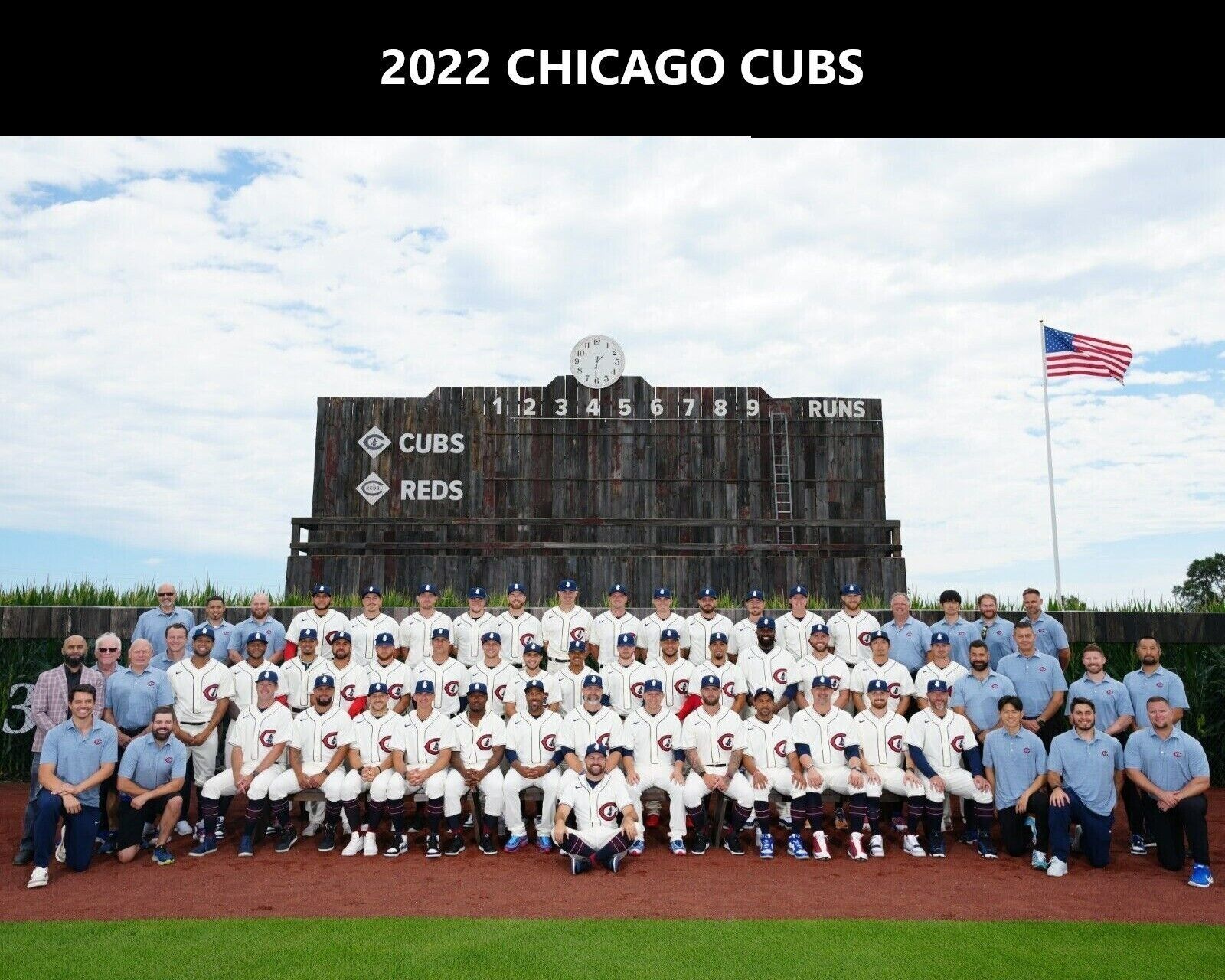 Primary image for 2022 CHICAGO CUBS 8X10 TEAM PHOTO BASEBALL PICTURE MLB