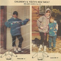 Childs Youth Fleece Hoodie Pullover Sweatshirt MacPhee Workshop Sew Pattern 2-12 - £11.18 GBP