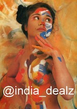Photo d&#39;art nu photo couleur Inde femme sexy beau modèle 5x7 pouces PC119 - $8.44