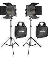 NEEWER 2 Pieces Bi-color 660 LED Video Light and Stand Kit - £210.73 GBP