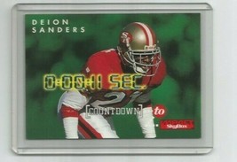 Deion Sanders (San Francisco 49ers) 1995 Skybox Impact Countdown Insert #C10 - £5.34 GBP