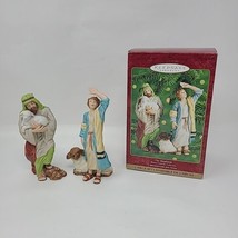 THE SHEPHERDS - Hallmark Keepsake Porcelain Ornaments 2000 Blessed Nativity - £19.38 GBP