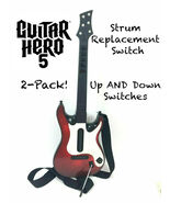 2 PCS GUITAR HERO REPAIR REPLACEMENT STRUM SWITCH GH 5 LES PAUL PS3 XBOX... - $272.29 MXN