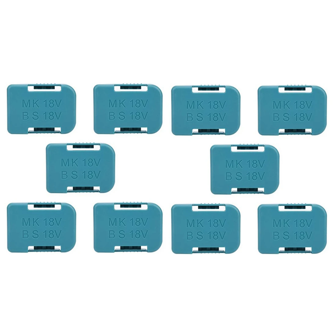 10 Pcs New for Makita 18V Fixing Devices Battery Storage Rack Holder Case(Blue) - £48.96 GBP